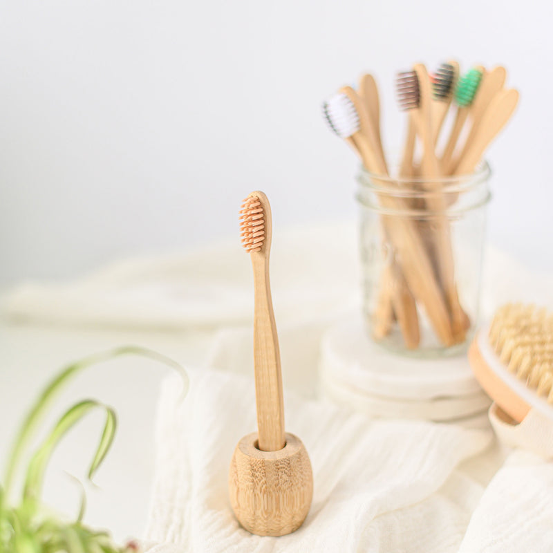 Bamboo Toothbrush for Kids - Set of 10