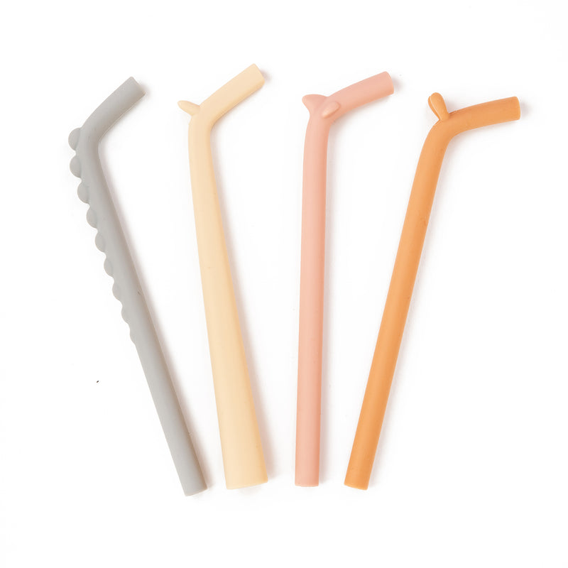 Silicone Straws for Kids – Coco Stripes