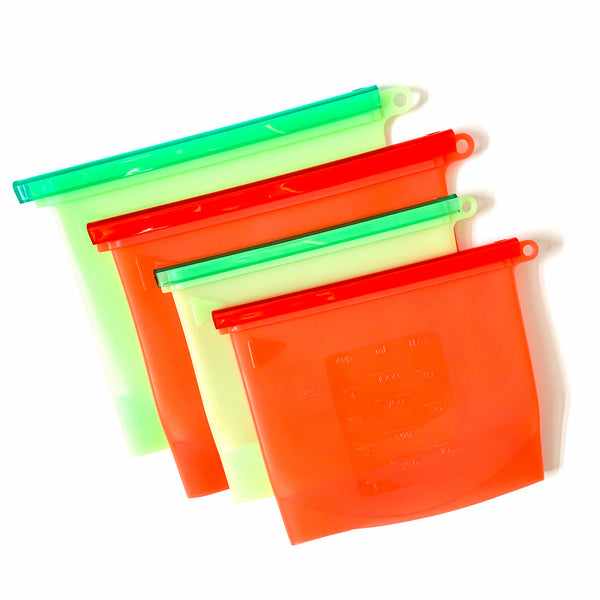 Silicone Storage Bags - Set of 4