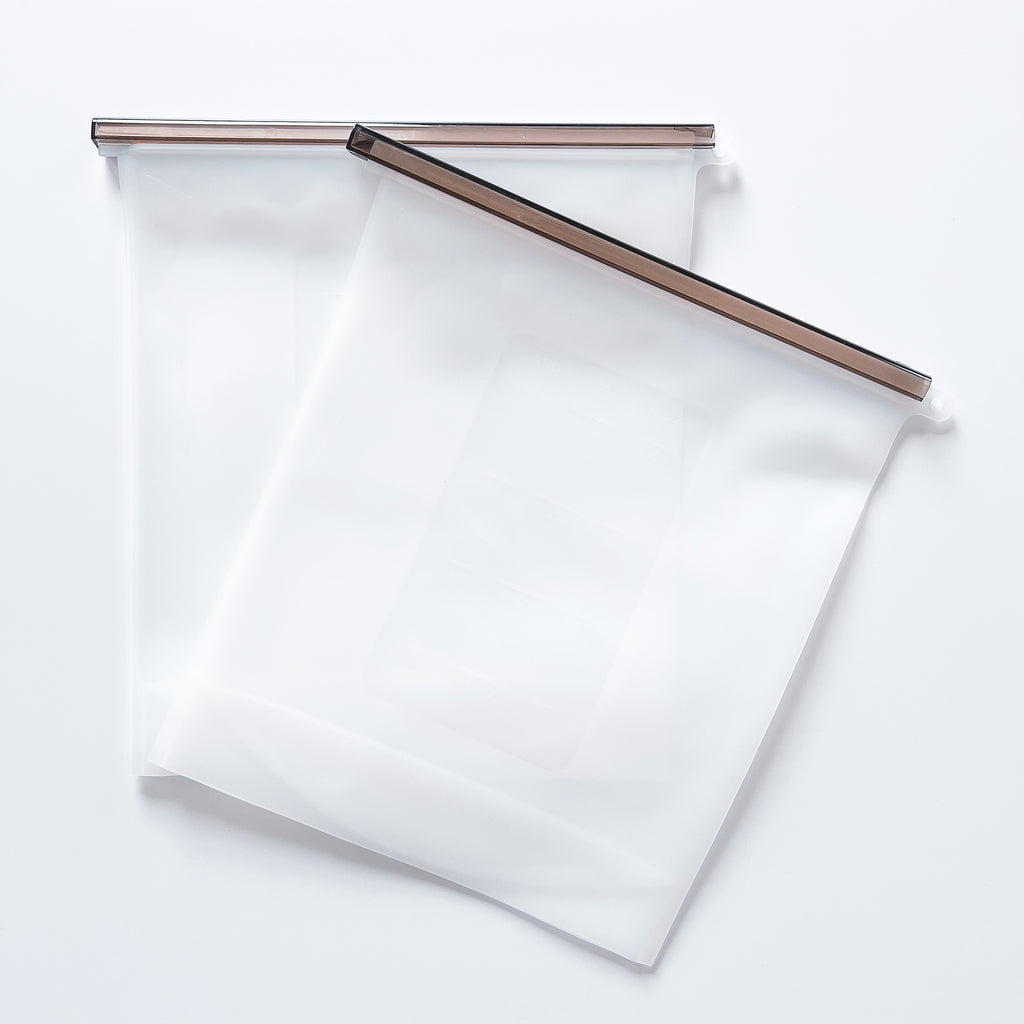 Gallon-size Silicone Bags - Set of 2 – Coco Stripes