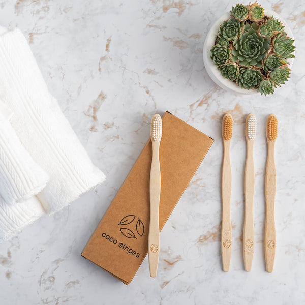 Bamboo Toothbrush - Set of 4